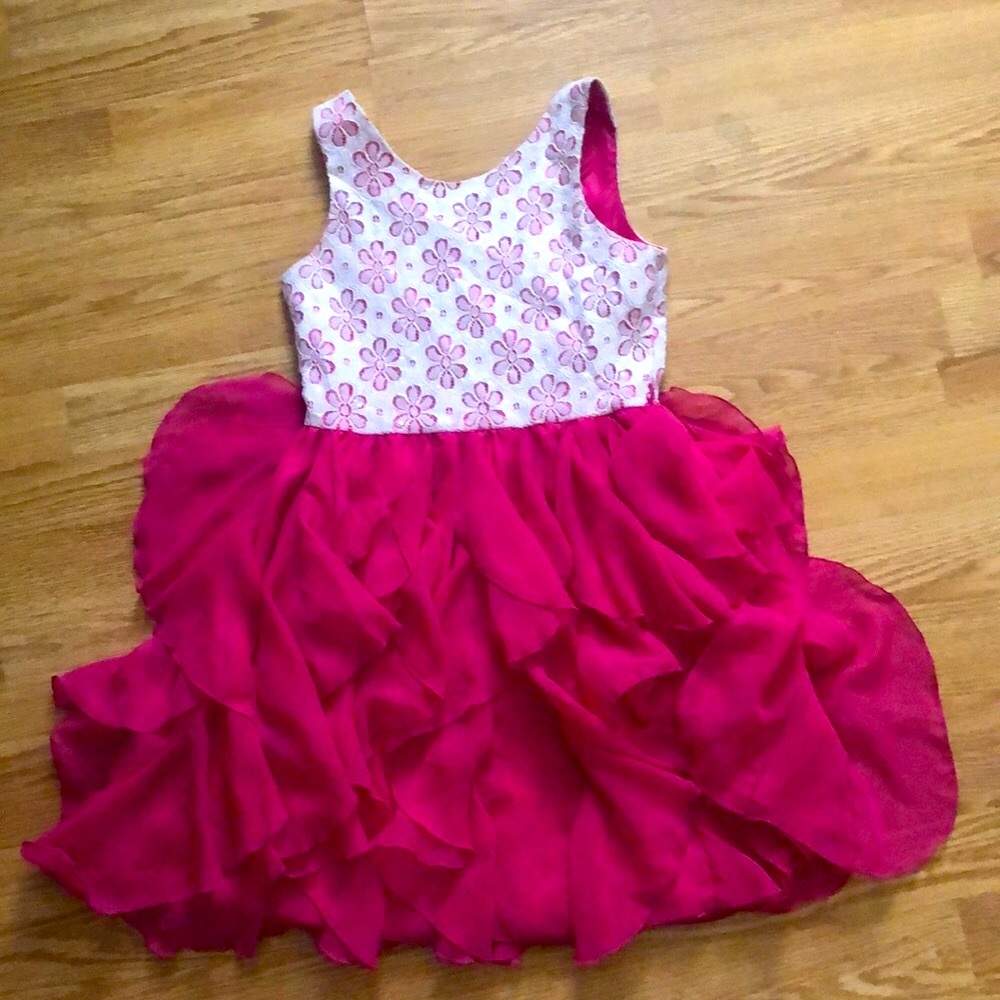 Pink n White Party dress! Children size 12